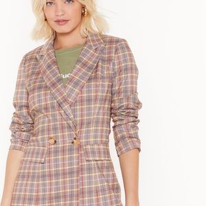 Nastygal Give Em a Reality Check Blazer Dress